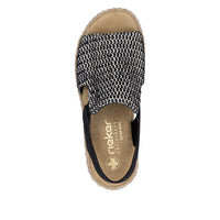 Rieker 69276-00 Rachel Black Sandals