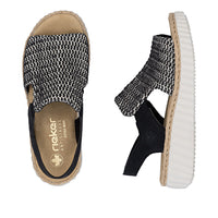 Rieker 69276-00 Rachel Black Sandals