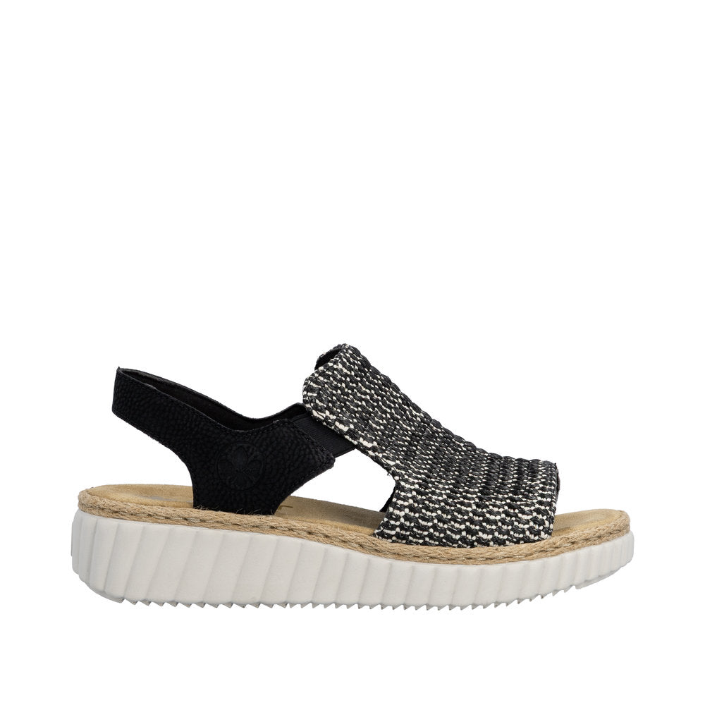 Rieker 69276-00 Rachel Black Sandals