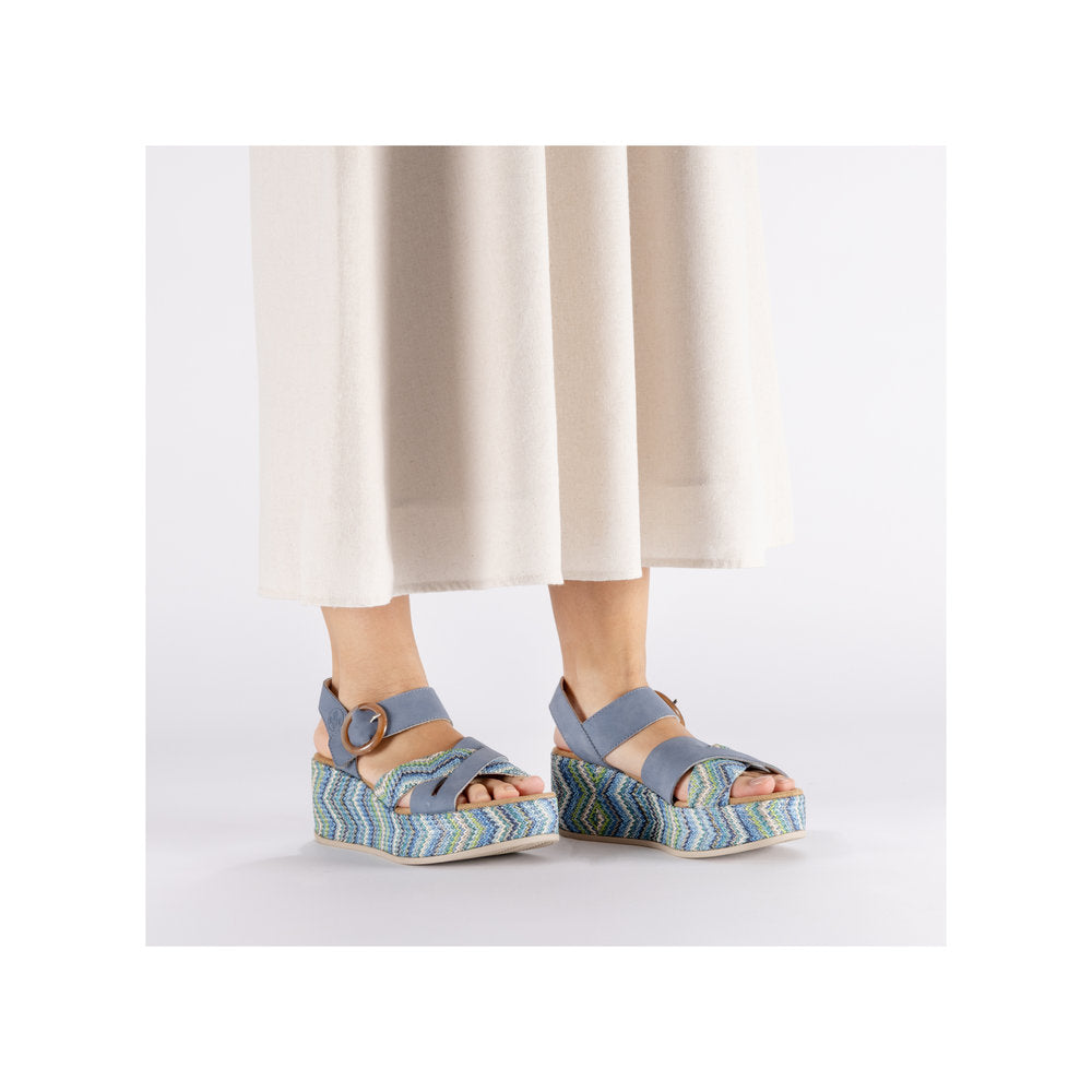 Rieker 69469-14 Rose Blue Sandals