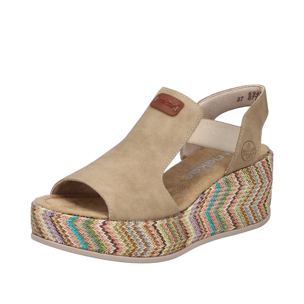 Rieker 69472-60 Rose Beige Sandals