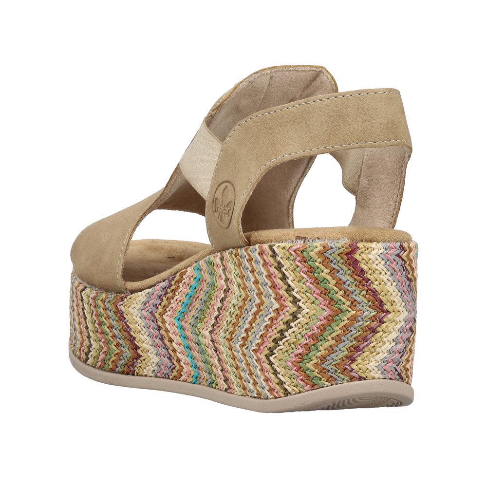 Rieker 69472-60 Rose Beige Sandals