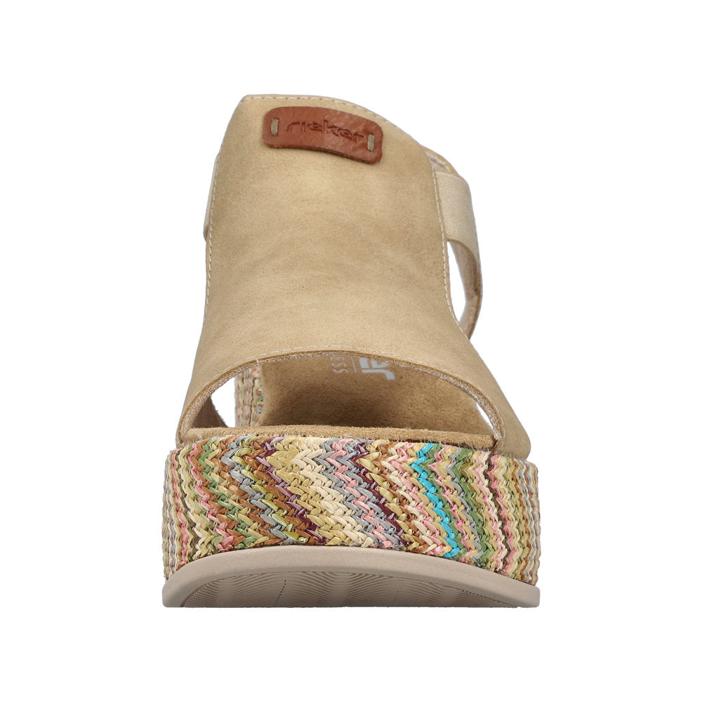 Rieker 69472-60 Rose Beige Sandals
