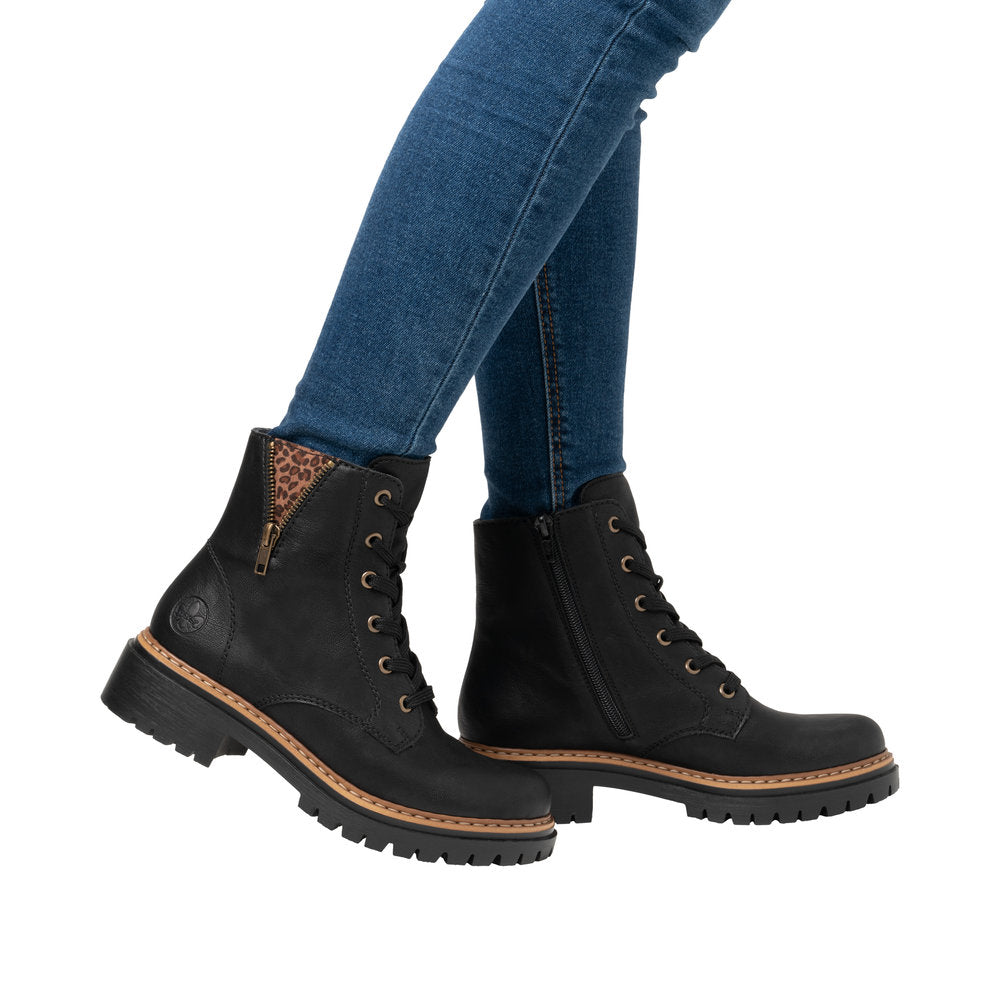 Rieker 72617-00 Pearl Black Boots