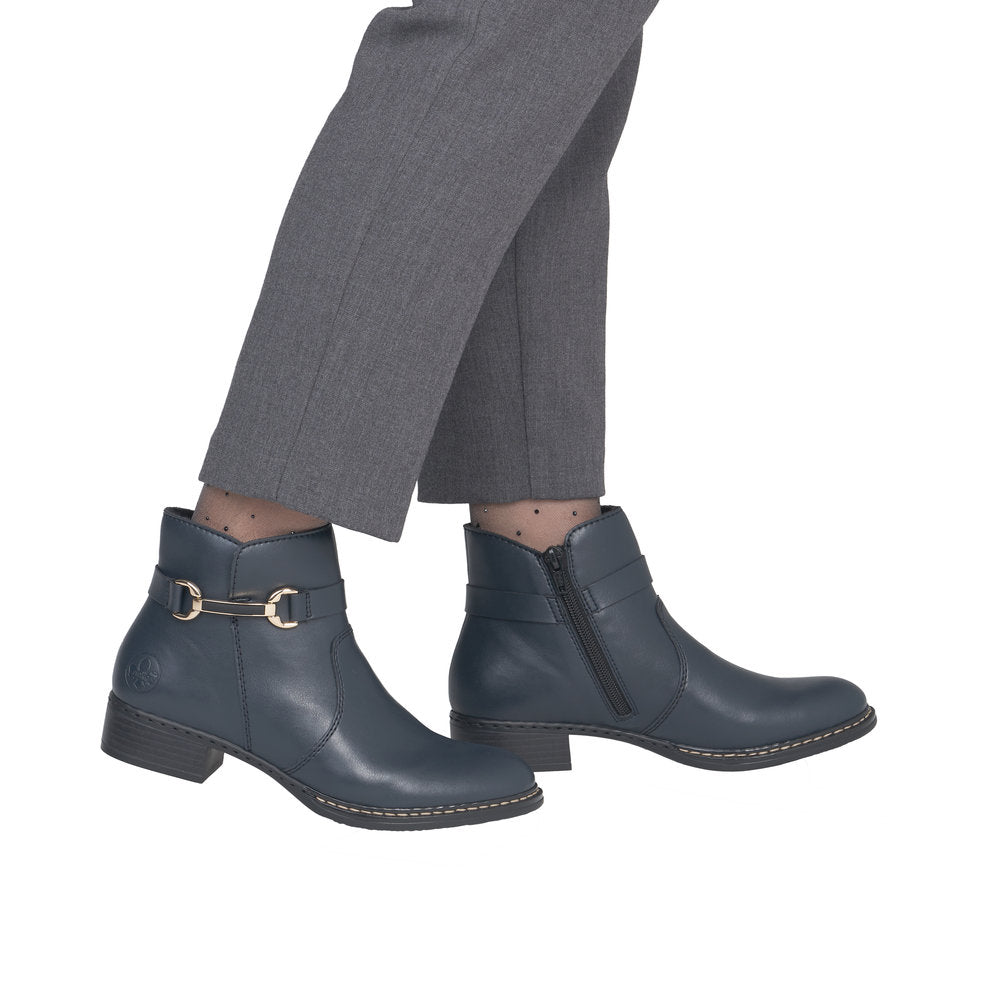 Rieker 73487-14 Conny Navy Boots
