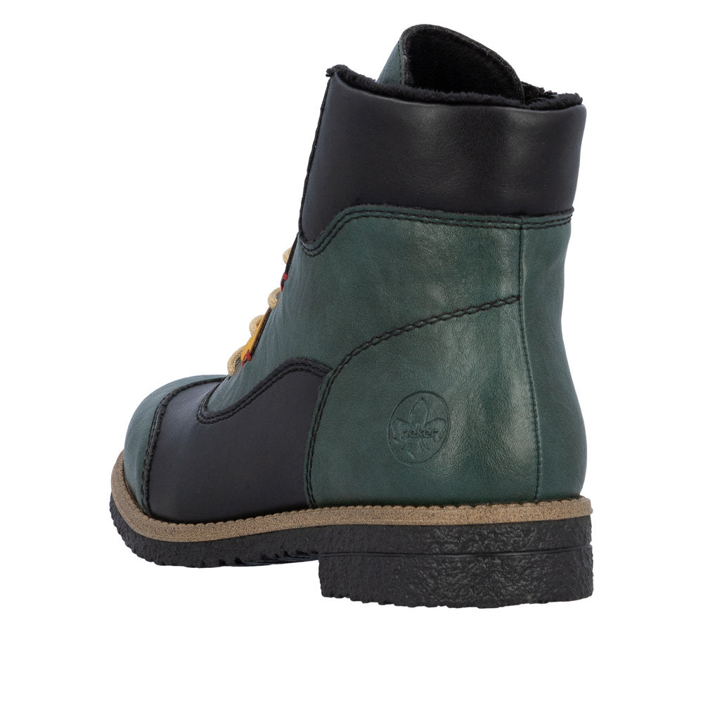 Rieker 73510-90 Peacock/Schwarz Boots