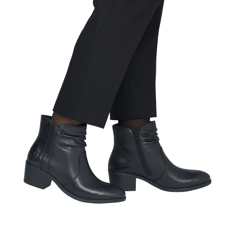 Rieker 73953-00 Fiona Black Boots
