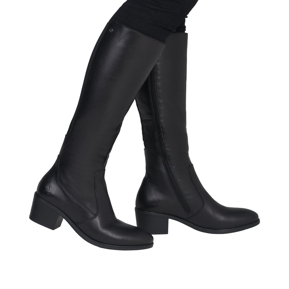 Rieker 73955-00 Fiona Black Boots