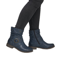Rieker 74857-14 Ornella Navy Boots