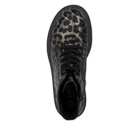 Rieker 78240-90 Gold/Schwarz Leopard Boots