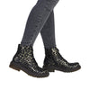 Rieker 78240-90 Gold/Schwarz Leopard Boots