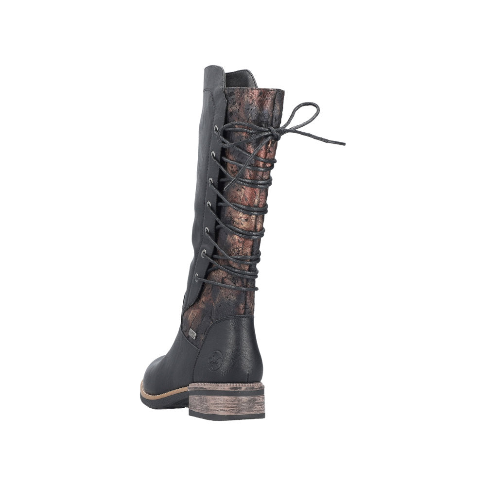 Rieker 94693-00 Schwarz/Antique-Spark Boots