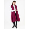 Dreams London Cashmere Like Doubleknit Roll Collar Gilet Berry (AA0345)