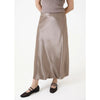 Dreams London A-Line Bias Cut Satin Skirt Mink (AA0394)