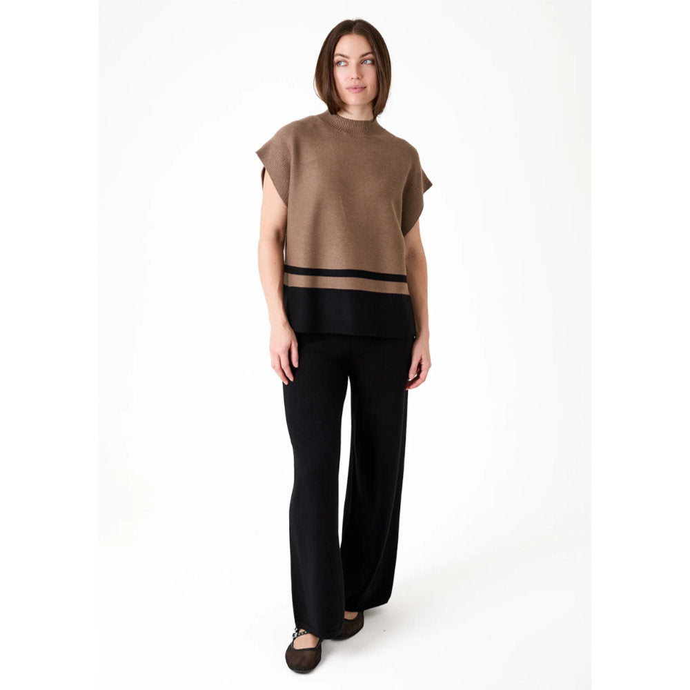Dreams London Cashmere Like Straight Leg Trouser Black (AA0557)