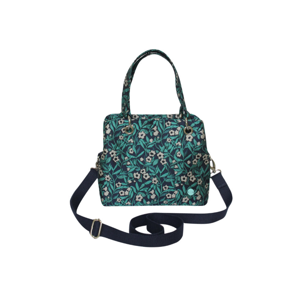 Earth Squared Teal Jacquard Camille Bag (ARD25CAMTL)
