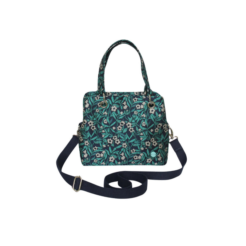 Earth Squared Teal Jacquard Camille Bag (ARD25CAMTL)