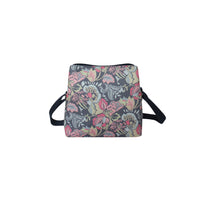 Earth Squared Blue Jacobean Canvas Logan Bag (CAN26LOGBL)