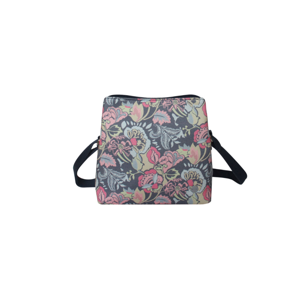 Earth Squared Blue Jacobean Canvas Logan Bag (CAN26LOGBL)