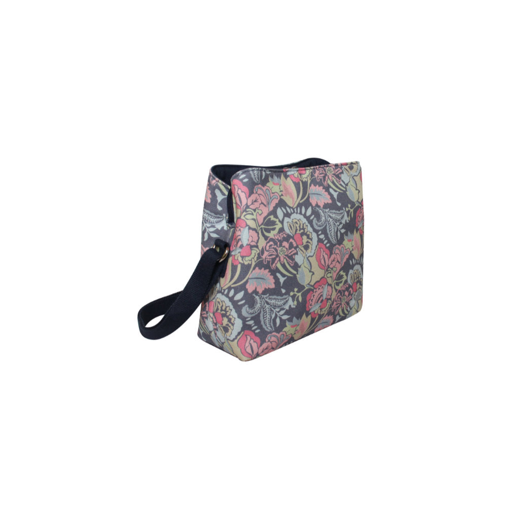 Earth Squared Blue Jacobean Canvas Logan Bag (CAN26LOGBL)