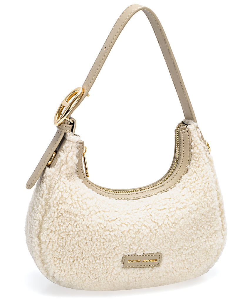 Nova Leathers Faux Fur Scoop Shoulder Beige  (CM7668)