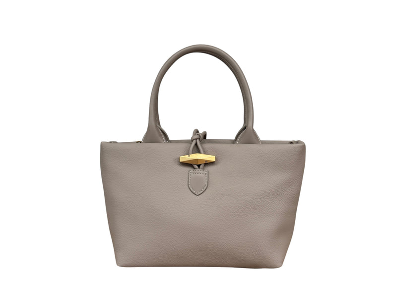 Nova Leathers Button Detail Grab Warm Taupe (CM7750)