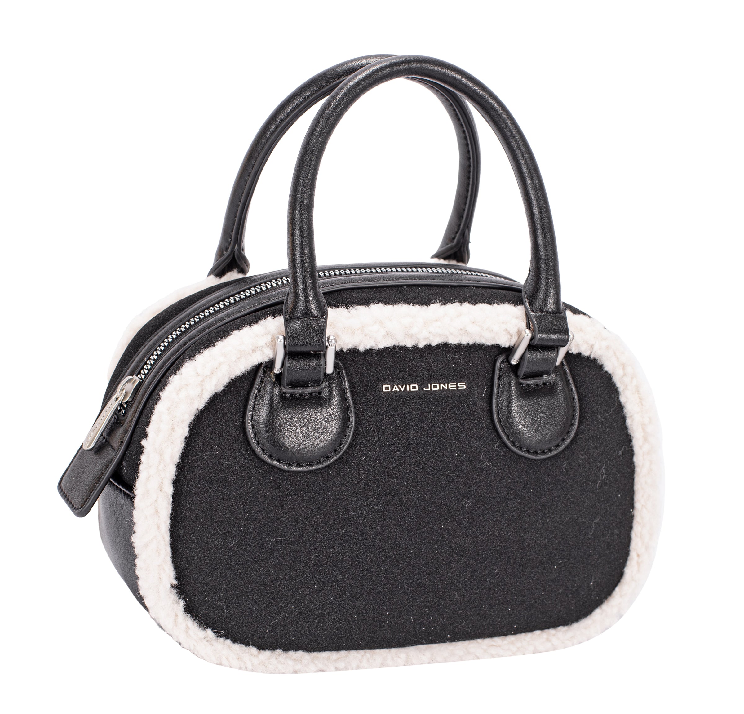Nova Leathers Faux Shearling Grab Black  (CM7752)
