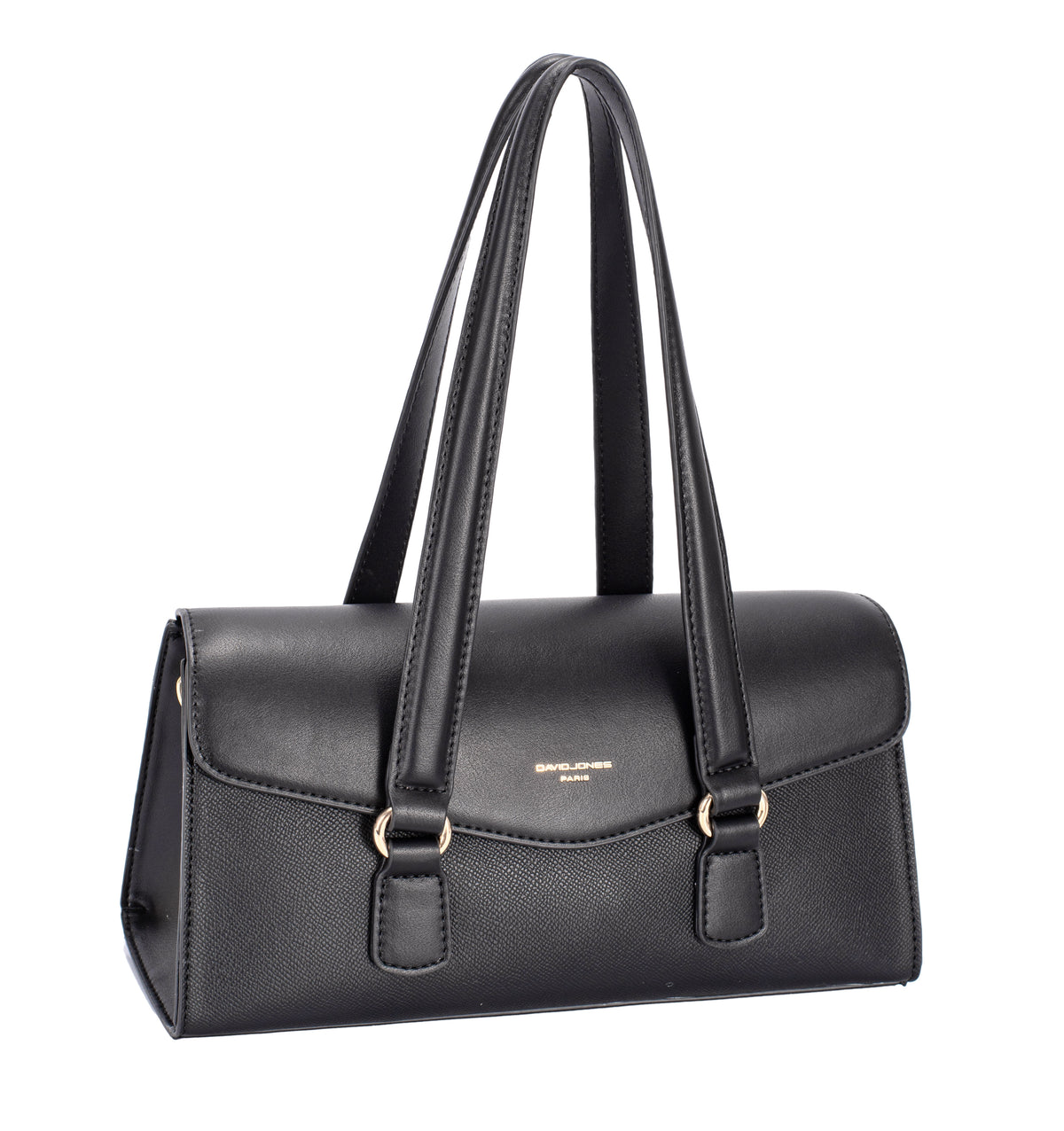 Nova Leathers Long Half Flap Short Shoulder Black  (CM7768)