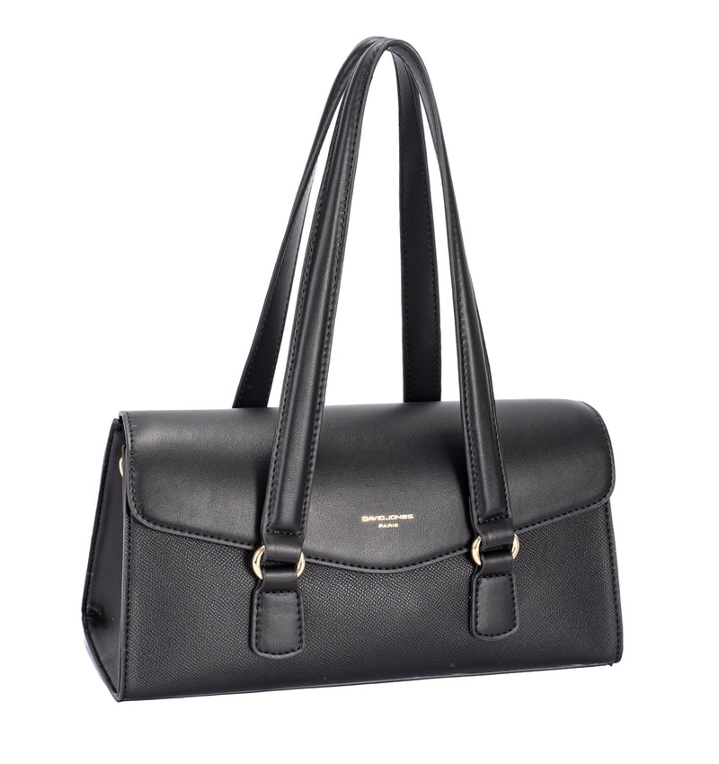 Nova Leathers Long Half Flap Short Shoulder Black  (CM7768)