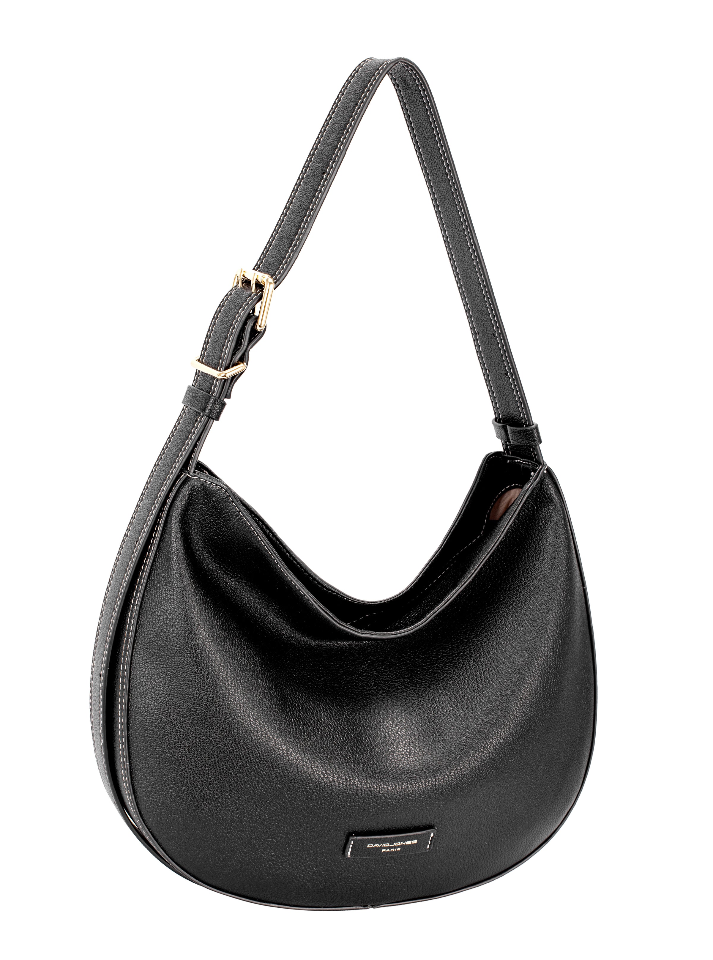 Nova Leathers Adjustable Strap Scoop Black  (CM7792)