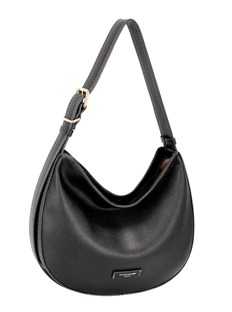 Nova Leathers Adjustable Strap Scoop Black  (CM7792)