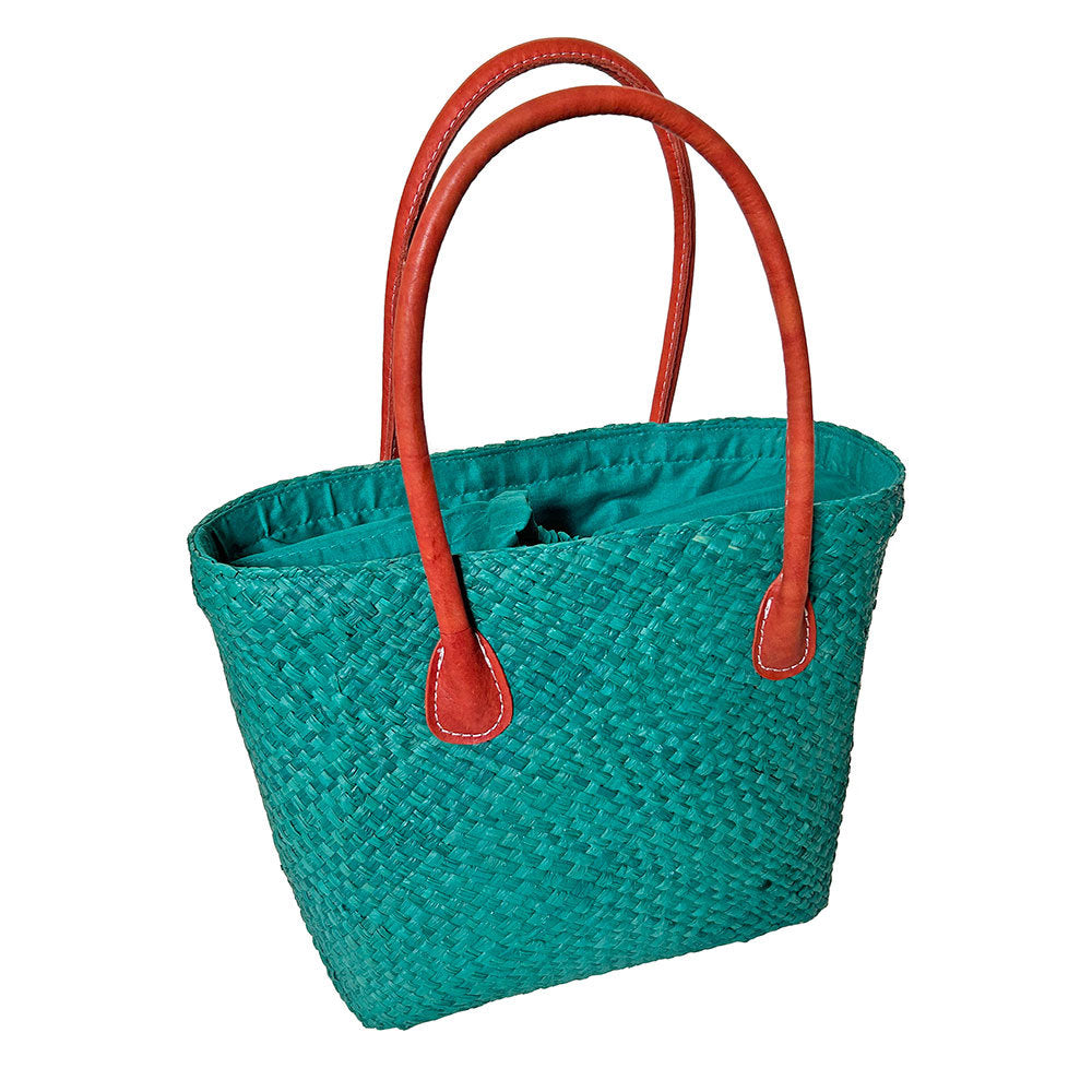 Basket Basket Camille Tote Bag - Teal - MAB288