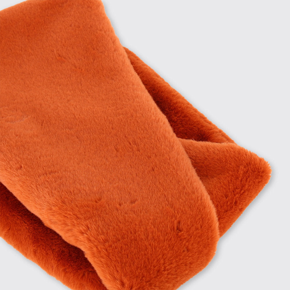 Millie Mae Chunky Faux Fur Snood - Burnt Orange
