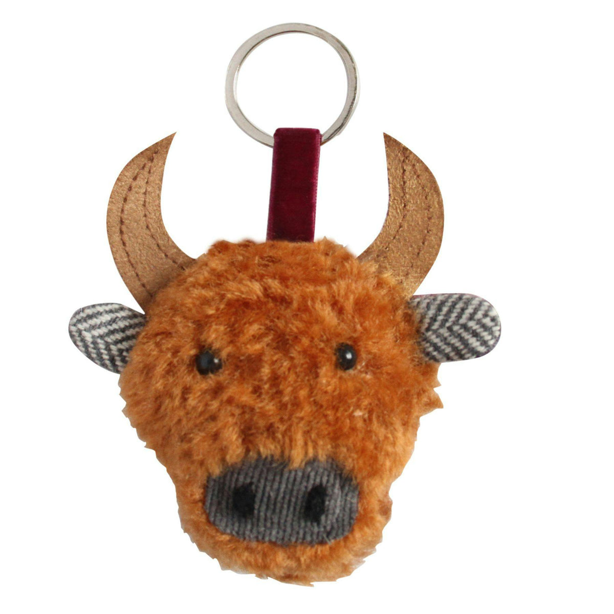 Earth Squared Tweed Keyring Cow Gullane (COW26KRGUL)