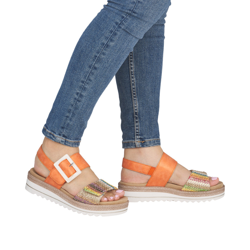 Remonte D0Q62-38 Jocelyn Orange Sandals