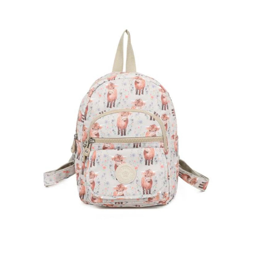 Air Supreme Beige Highland Cow Backpack - D267