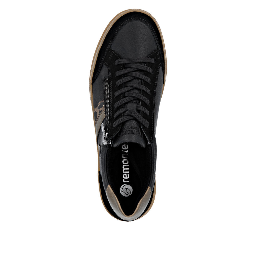 Remonte D2C04-03 Schwarz/Brown/Bronze Trainers