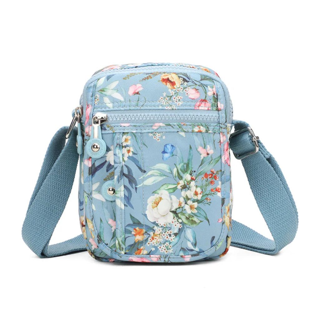 Air Supreme Lake Blue Flower Messenger Bag - D441