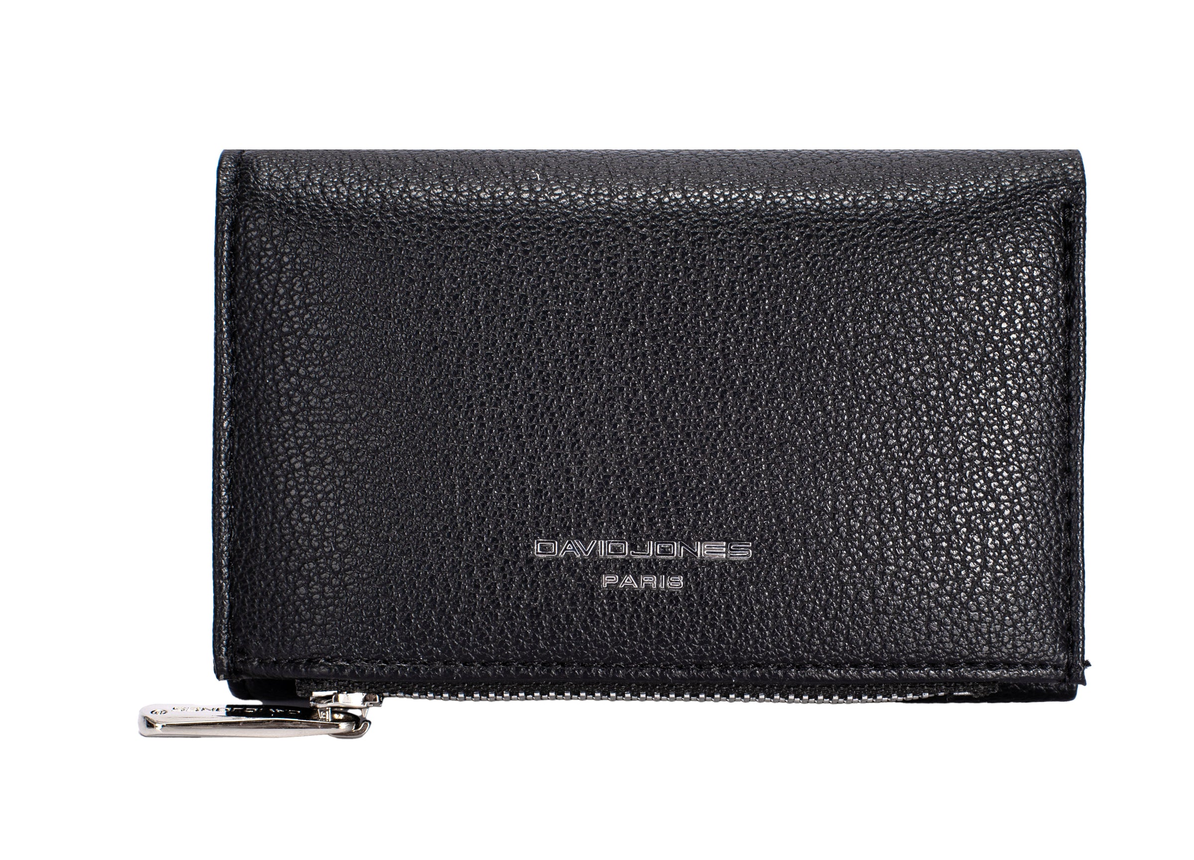 Nova Leathers Tri Fold Small Purse Black  (DJ0087)