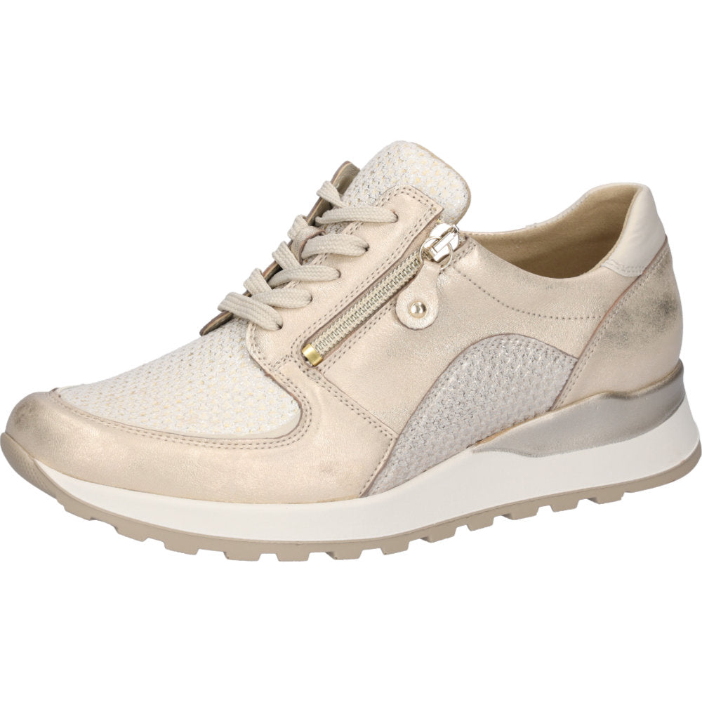 Waldlaufer H64007-412-102 Hiroko-Soft Gold Trainers - Wide