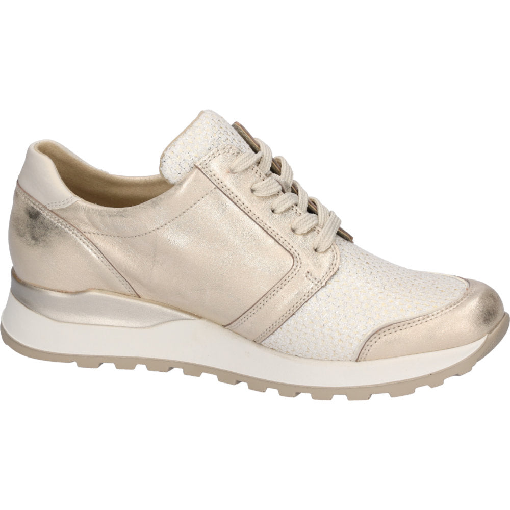 Waldlaufer H64007-412-102 Hiroko-Soft Gold Trainers - Wide