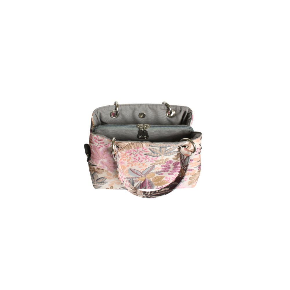 Earth Squared Pink Spring Jacquard Camille Bag (JD26CAMPK)