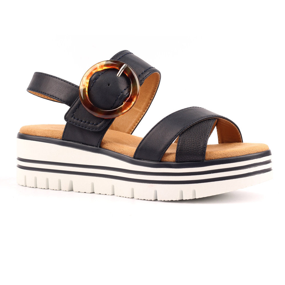 Lunar Elise Navy Sandal JLB011 NY