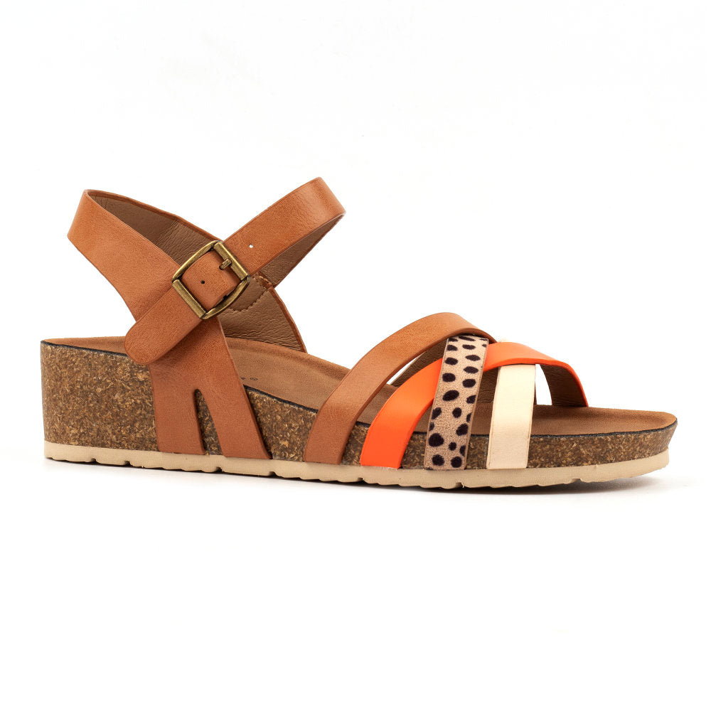 Lunar Selina Camel Sandal JLH527 CM