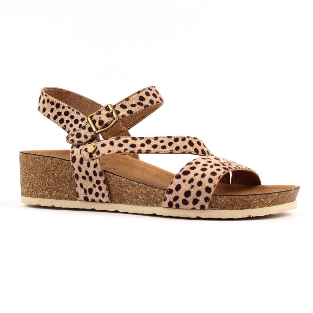 Lunar Muster Ocelot Wedge Sandal JLH529 OC