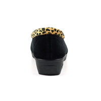 Lunar Paloma Black Ocelot Trim Slipper KLA005 BK