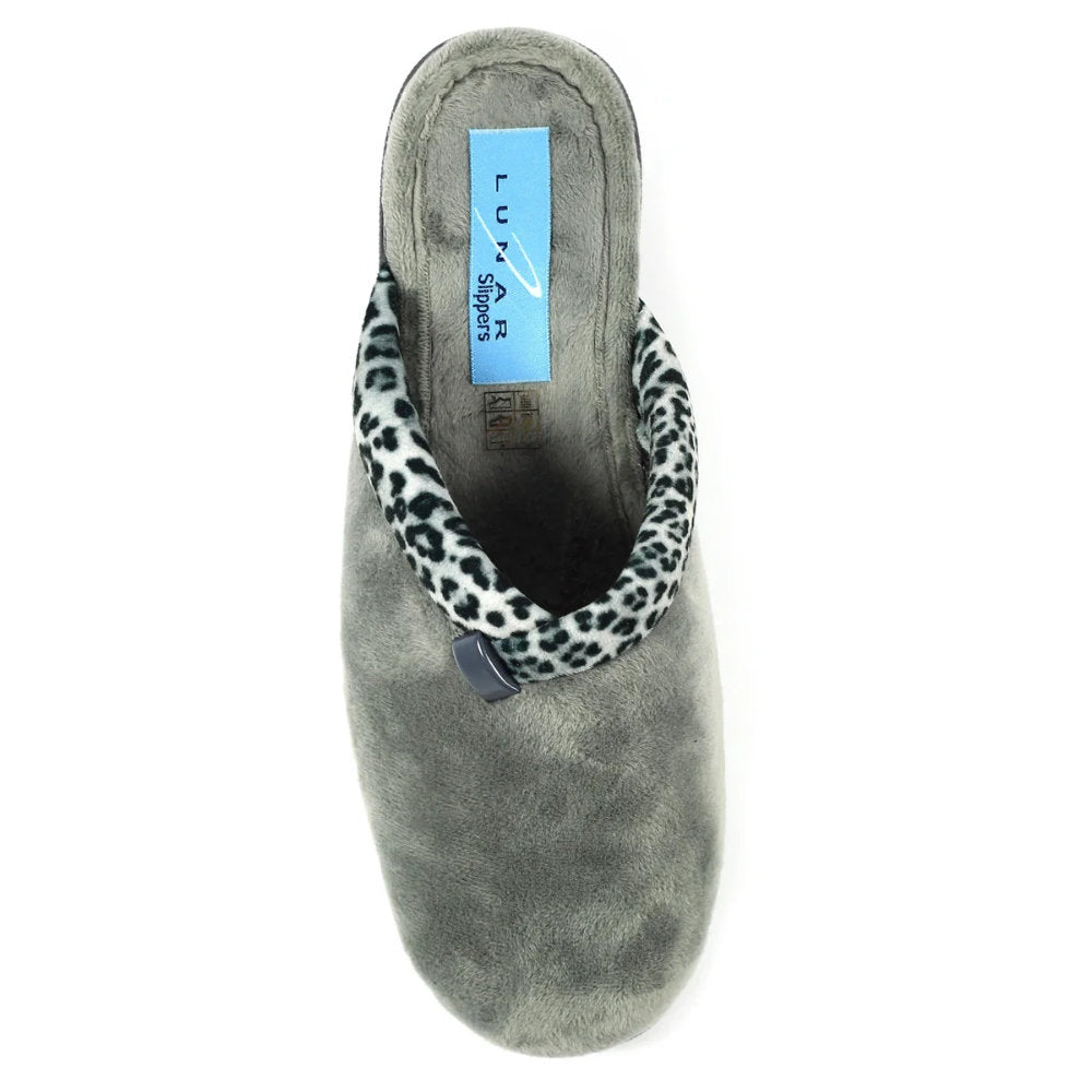 Lunar Michelle Grey Mule Slipper KLA007 GR