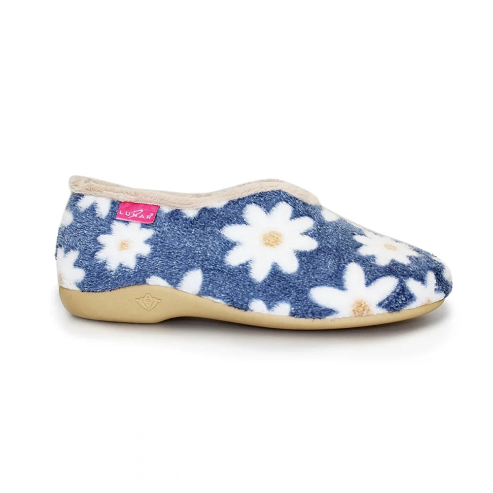 Lunar Daisy Blue Slipper With Daisy Pattern KLA021 BL