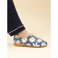 Lunar Daisy Blue Slipper With Daisy Pattern KLA021 BL