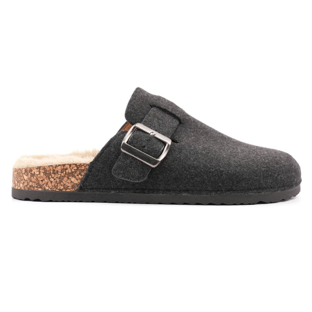 Lazy Dogz Palmer Dk Grey Mule Slipper-KMC001 DG